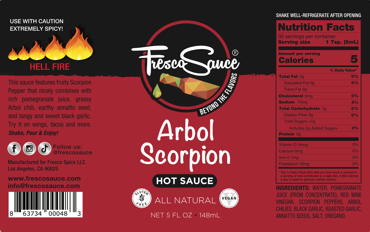 Arbol Scorpion Hot Sauce Featured on Hot Ones