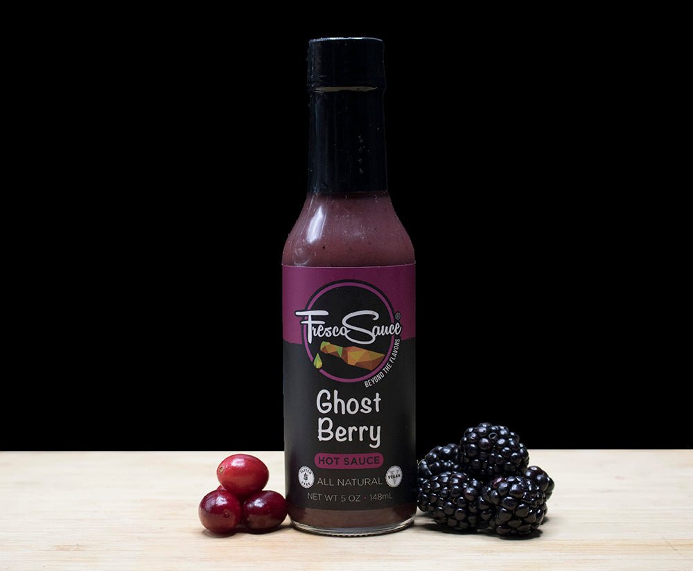 Ghost Berry Hot Sauce Ghost Peppers Black Berries